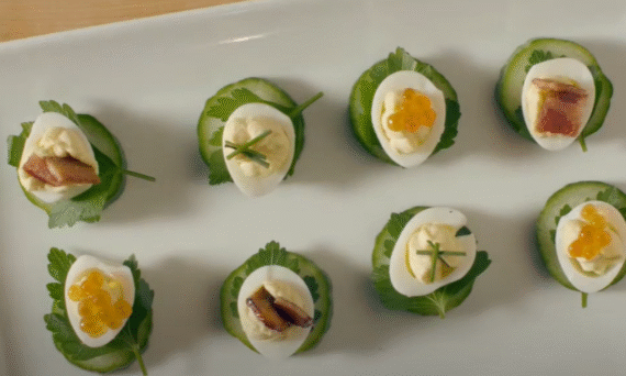 NEW Manchester Farms deviled quail eggs