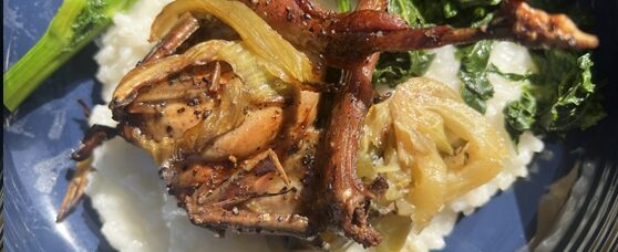 Fennel Roasted Quail by Chef Amethyst Ganaway