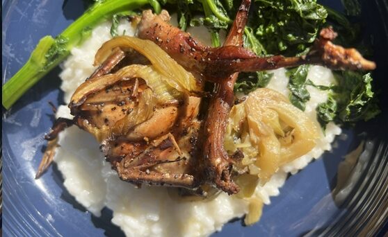 Fennel Roasted Quail by Chef Amethyst Ganaway